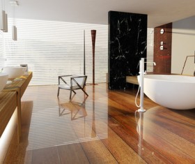 Modern bathroom design Stock Photo 02