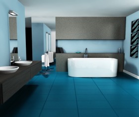 Modern bathroom design Stock Photo 04