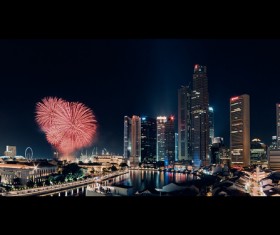 New Year fireworks around the world Stock Photo 01
