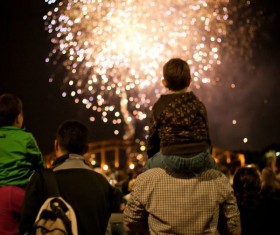 New Year fireworks around the world Stock Photo 04
