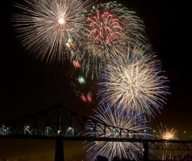New Year fireworks around the world Stock Photo 06