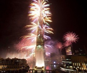 New Year fireworks around the world Stock Photo 08