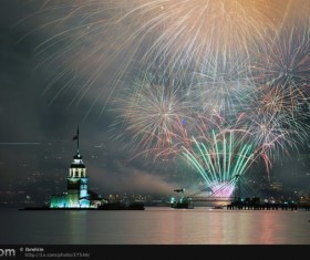 New Year fireworks around the world Stock Photo 15