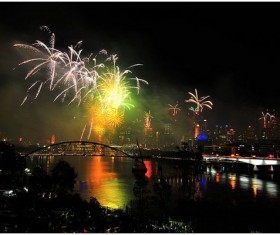 New Year fireworks around the world Stock Photo 17
