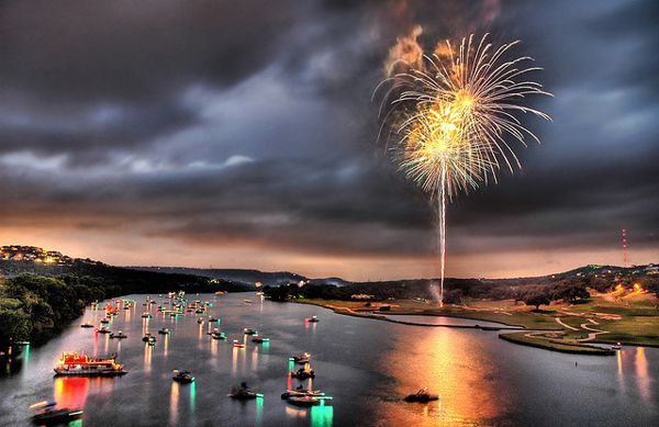 New Year fireworks around the world Stock Photo 18