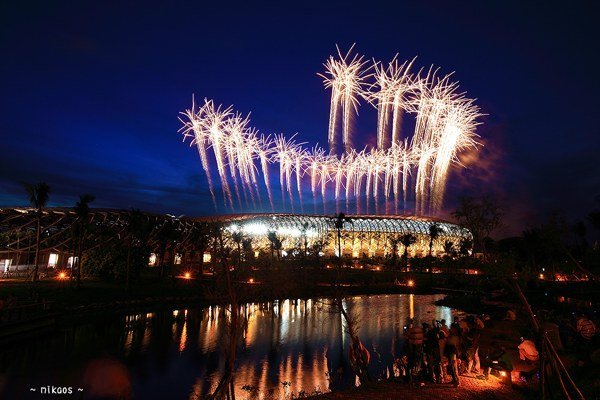 New Year fireworks around the world Stock Photo 19