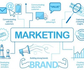 Notes with lines business infographics vector 01