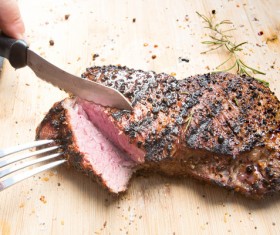 Outside the coke in tender meat Stock Photo