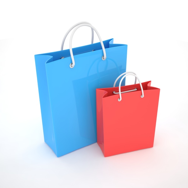 Paper shopping bags Stock Photo 02