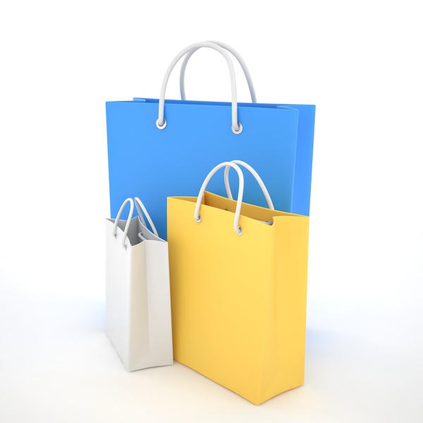 Paper shopping bags Stock Photo 04