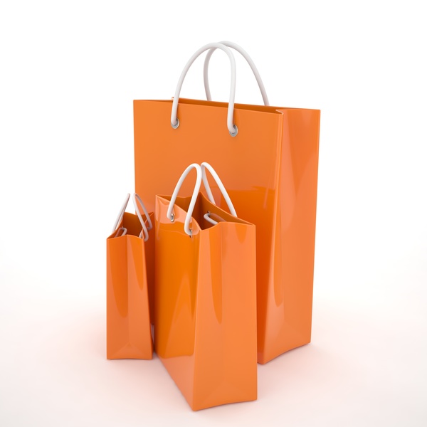 Paper shopping bags Stock Photo 06