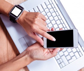 People and phone Stock Photo 02