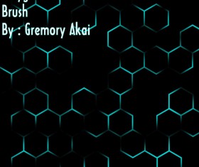 Polygon hive photoshop brushes