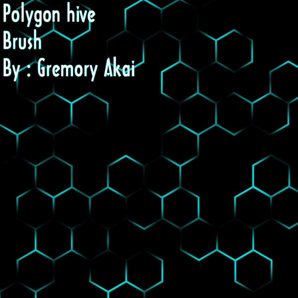 Polygon hive photoshop brushes