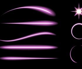 Purple Light effect illustration vector