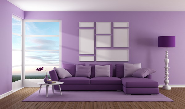 Purple home improvement effect HD picture
