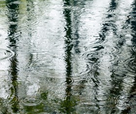 Rain on the road Stock Photo 07