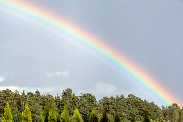 Rainbow in the sky Stock Photo 01