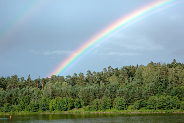 Rainbow in the sky Stock Photo 02