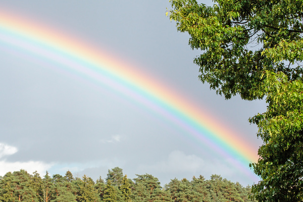 Rainbow in the sky Stock Photo 03