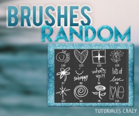 Random hand drawn photoshop brushes