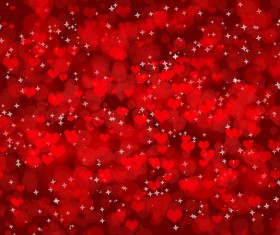 Red heart-shaped background Stock Photo