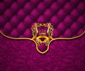 Red purple luxury floral vector background