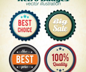 Retro badge vector illustration 01
