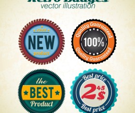 Retro badge vector illustration 02