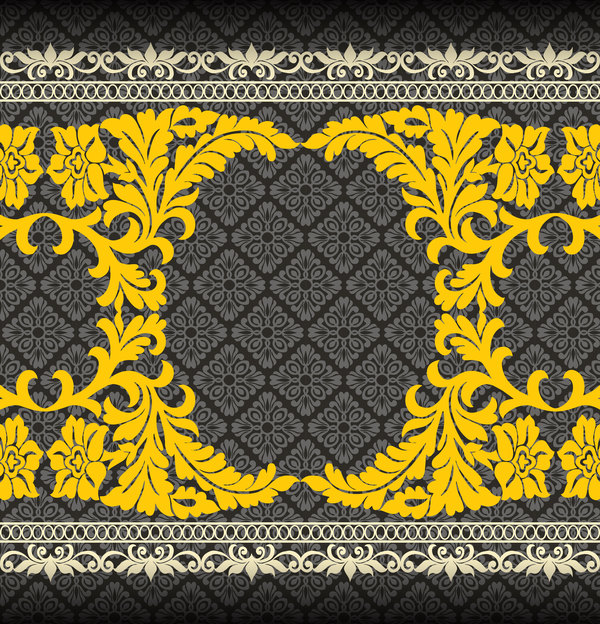 Retro ornate seamless pattern vectors 03