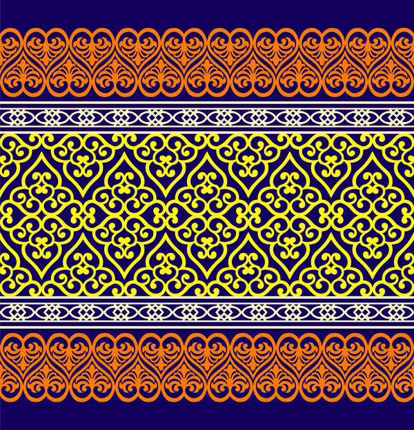 Retro ornate seamless pattern vectors 04