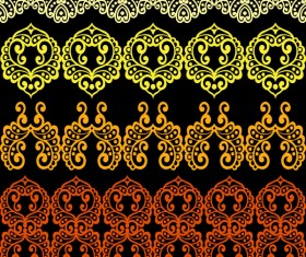 Retro ornate seamless pattern vectors 05