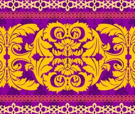 Retro ornate seamless pattern vectors 08