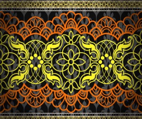 Retro ornate seamless pattern vectors 09
