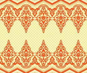 Retro ornate seamless pattern vectors 11