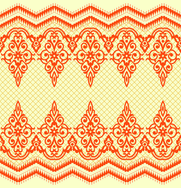 Retro ornate seamless pattern vectors 11