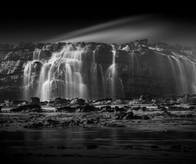 Rock waterfalls Stock Photo