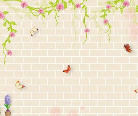 Rose vine background HD picture
