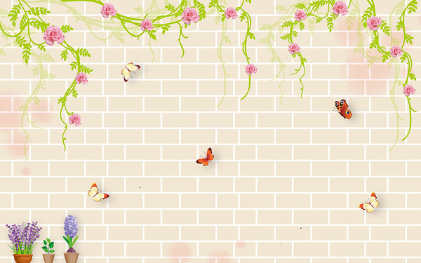 Rose vine background HD picture