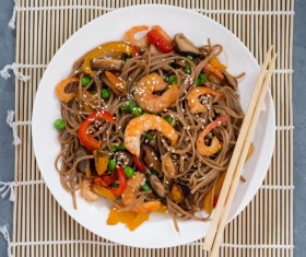 Seafood Soba noodles HD picture 01