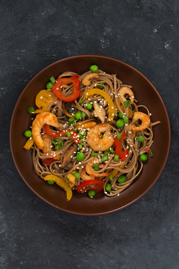 Seafood Soba noodles HD picture 02