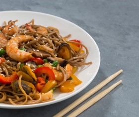Seafood Soba noodles HD picture 03