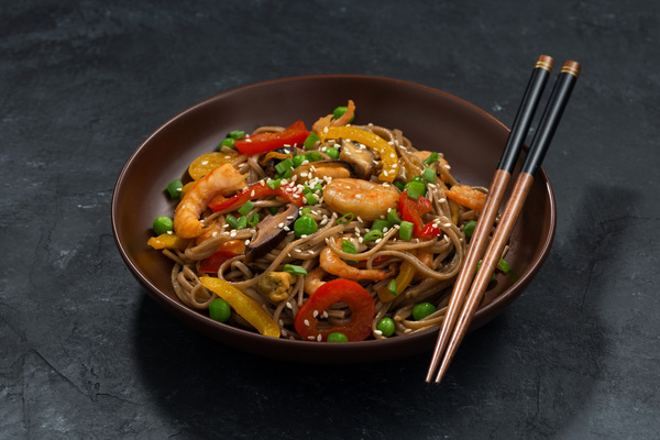 Seafood Soba noodles HD picture 07