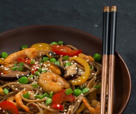 Seafood Soba noodles HD picture 09