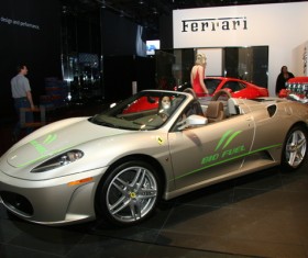 Silver Porsche sports car Stock Photo