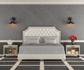 Simple bedroom Stock Photo