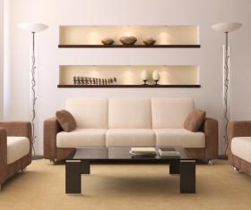 Simple living room Stock Photo