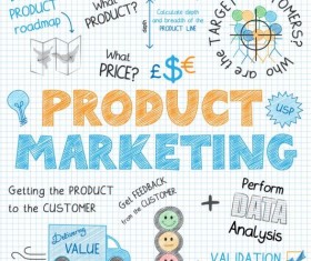 Sketch notes business infographics vector 06