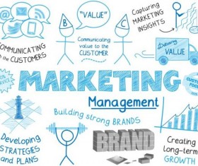 Sketch notes business infographics vector 07