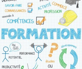 Sketch notes business infographics vector 10